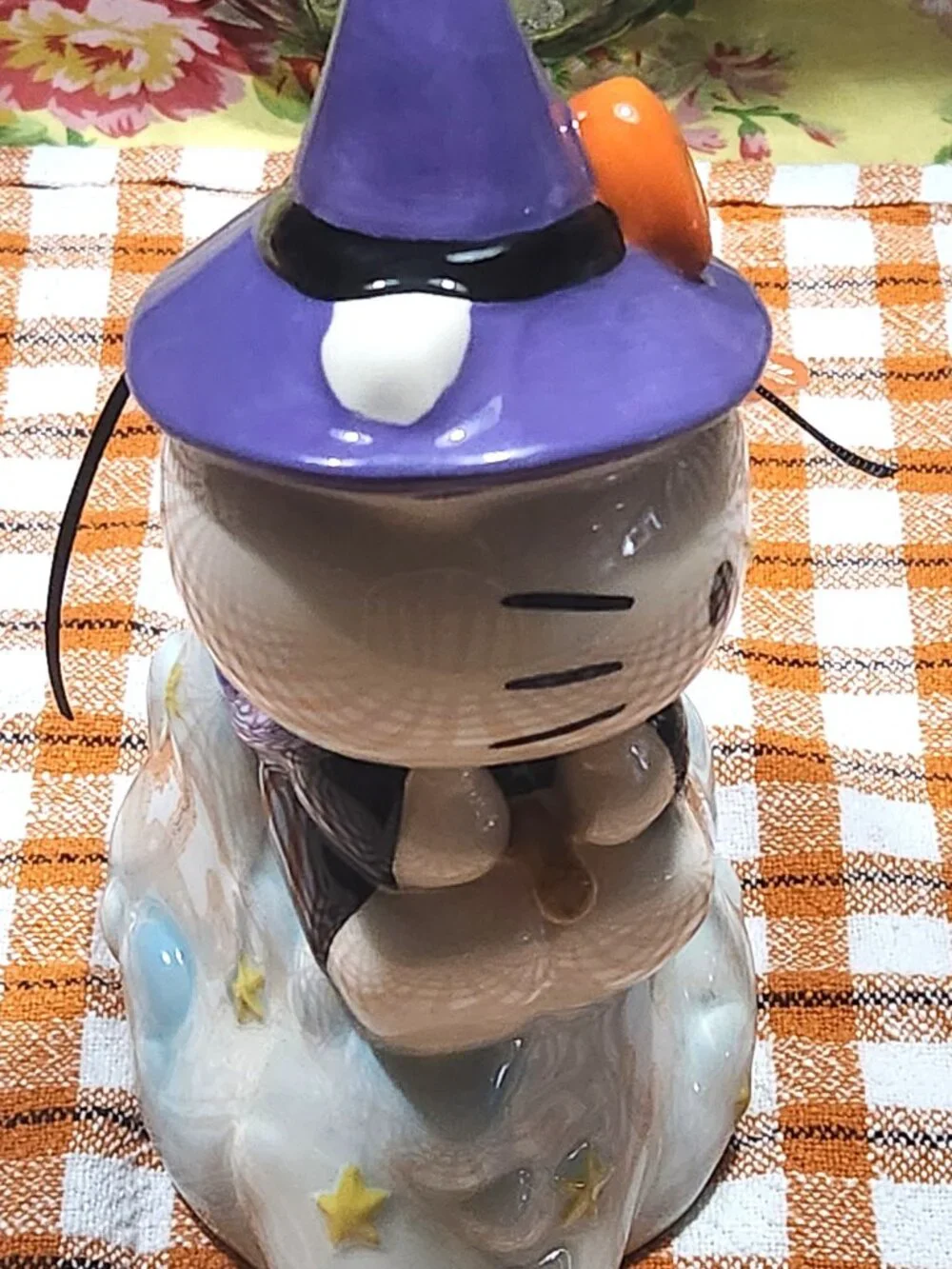 Sanrio Hello Kitty Halloween Witch with Keroppi Figurine by Blue Sky Clayworks